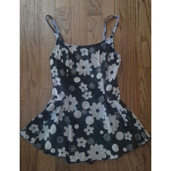 Cole of California Skirted Textured One-piece Bathingsuit Women's Size 14 - Picture 1 of 5